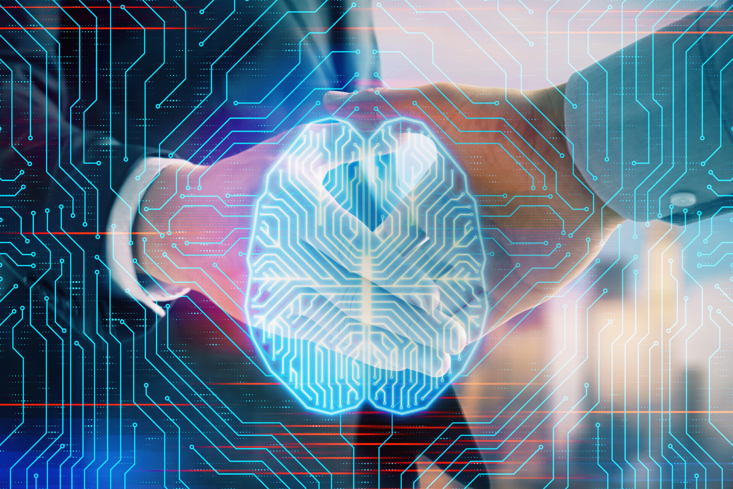 Futuristic AI concept